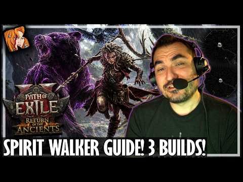 KRIPP'S GUIDE TO SPIRIT WALKER! 3 BUILDS! - Path of Exile 2