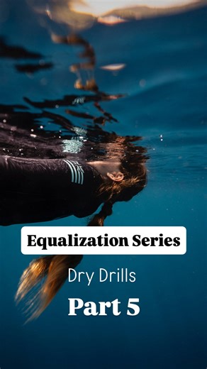 Chiara | Freedive Instructor on Instagram: "Part 5 | Dry Equalization Drills 👂🔥 Practicing equalization exercises out of the water is one of the best ways to get better at equalizing when it counts (in the water!) Try these simple dry exercises and watch your equalization improve 🔥 1️⃣ Exhale alternating between your nose and mouth - while keeping your mouth open. ✅ Helps with soft palate proprioception and control! 2️⃣ Practice Frenzel EQ while keeping one hand on your diaphragm and abdomina