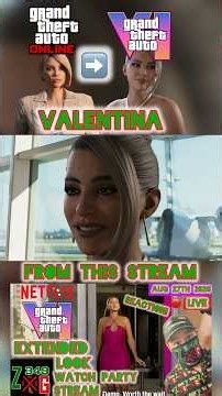This GTA Online Character Valentina in GTA 6 #GTA6 #GTAOnline