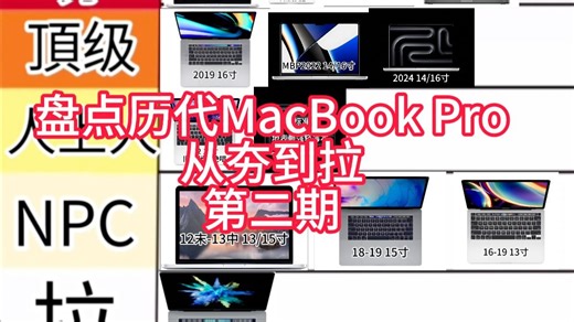 「锐评」盘点历代MacBook Pro从夯到拉(第二期)