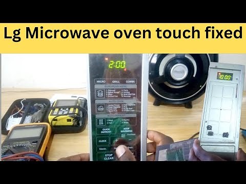 How to repair LG Microwave oven touch pad, using push buttons.