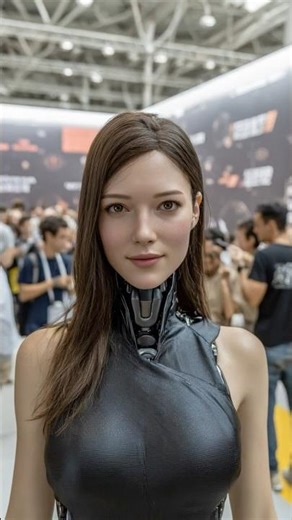 Humanoid Girl Stuns Everyone at Expo 2025 😱 #shorts #viralnow #future