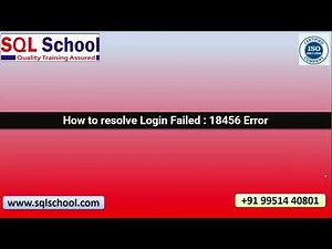 SQL Server Connections Login Failed 18456 Error