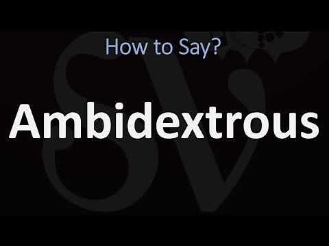How to Pronounce Ambidextrous? (CORRECTLY)