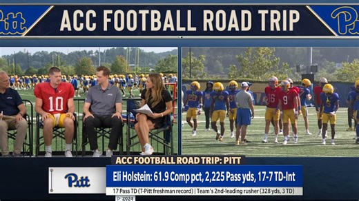 6.4K views · 43 reactions | “This team is lookin’ a lot more dangerous than we were last year.” Pitt Panthers QB Eli Holstein can't wait to get the season started  | ACC Network | Facebook