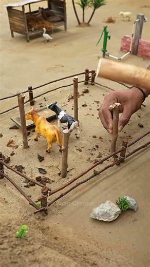how to make mini cow house #miniature