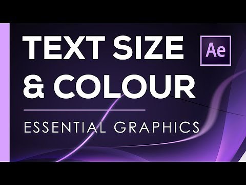 Changing Text Size And Colour - Adobe Essential Graphics