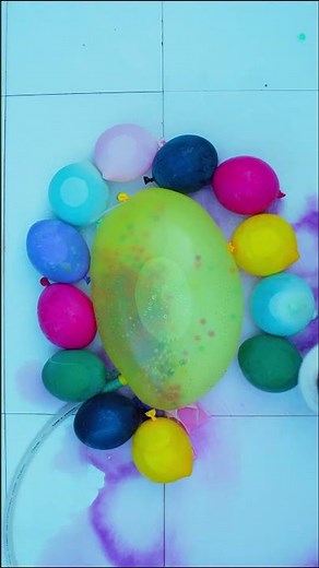 ASMR – Stretchy Banana Toy Exploding with Orbeez & Water Balloons!