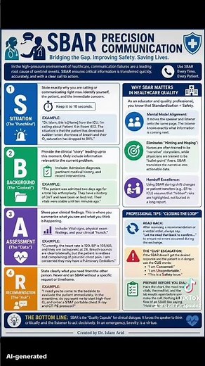 📞 The SBAR Framework: Precision Communication 🛡️ #nursing #nclexprep #cphq