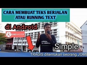 Tutorial Membuat Running Text Seperti di TV Mudah di Android