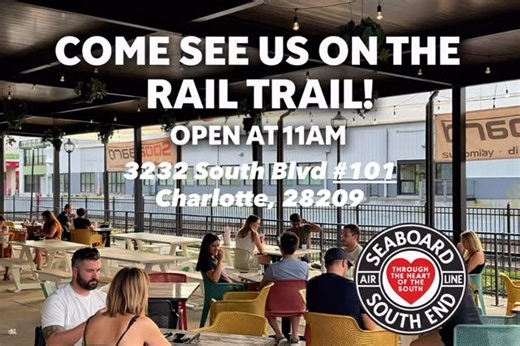 Come see us on the Rail Trail! We’re open daily at 11am. Grab a seat, sip something good, and stay awhile. | Seaboard Southend