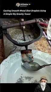 DIY Tower Turns Molten Metal Into Perfect Shot! 🔥⚙️⚪
