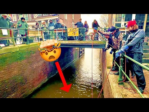 People Lost So Much! Amazing Magnet Fishing In Amsterdam!