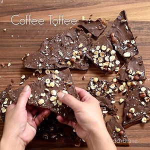 13K views · 58 reactions | Coffee toffee is so good and perfect for sharing. Recipe here --> https://whiteonricecouple.com/recipes/coffee-toffee/ | White On Rice Couple | Facebook