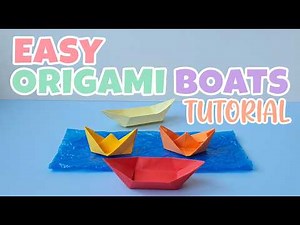 How to Make Easy Origami Boats ⛵ | 2 Simple Paper Boat Designs Step by Step