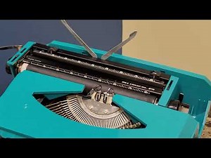 Smith Corona "Super-G" Manual Typewriter - Amazing in Aqua Blue!