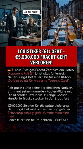 LOGISTIKER (61) GEHT – €5.000.000 FRACHT GEHT VERLOREN!