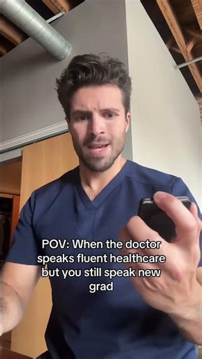 Doctor Speaking Fluent Healthcare (New Grad Brain Blue Screening) 🤯 #nurselife