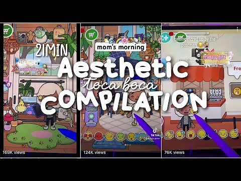 Toca boca aesthetic compilation 🎀∘˚💗❦☁️ #kidsgames #tocaboca #aesthetic #aestheticcompilations