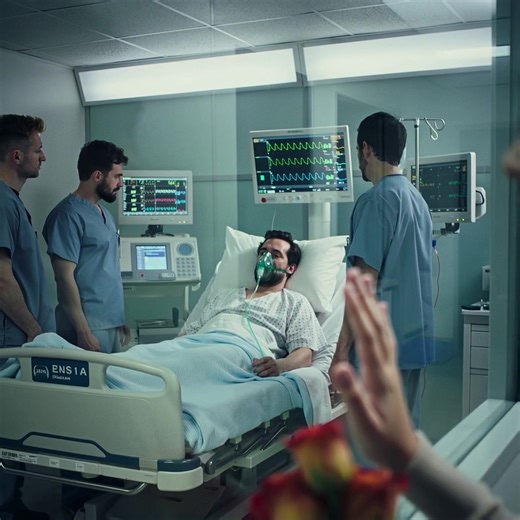 Twenty doctors can't save a billionaire — then the poor girl spots what they missed. The ICU hums like a machine that refuses to blink: green lines jitter, alarms nip at the air, a wall of white coats circles a body that money couldn’t protect. He’s 35, famous for building smarter machines than men—and yet he can’t catch a full breath. Oxygen climbs, drops, climbs, drops. Charts stack. Theories clash. Through the glass, a seven-year-old flower girl with a bundle of tired roses stops walking. She