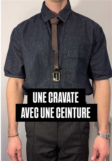 Comment faire une cravate avec une ceinture
