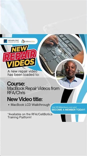 NEW! MacBook Repair Course for RFA Members from Chris Smith