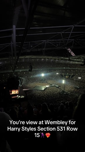 Section 531🕺🏻🕺🏻where are you sat for HS4?❤️‍🔥❤️‍🔥 #harrystylesconcert #togethertogether #hs4 #wembley