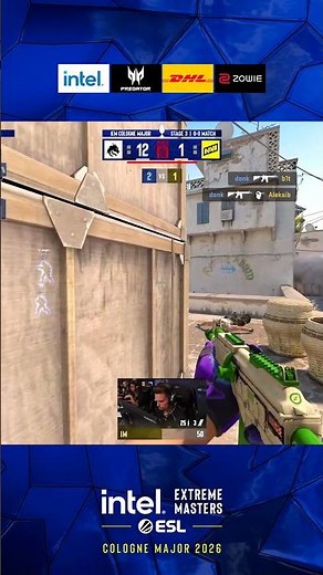 donk Takes Down Three Players For Victory! #esl #colognemajor #cs2