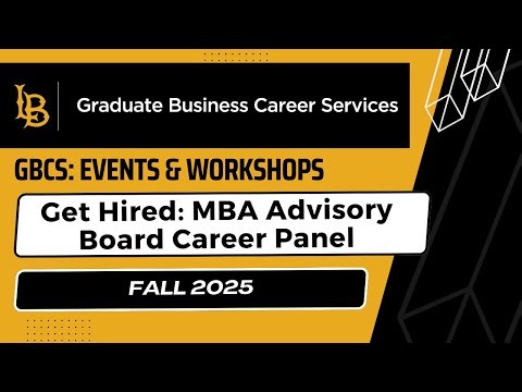 Get Hired MBA Advisory Board Career Panel