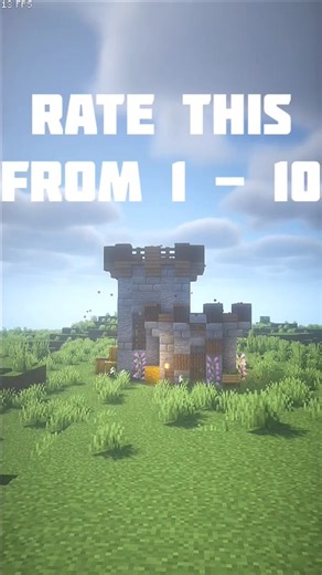 Minecraft ⛏️ small and easy mediaeval castle 🏰 tutorial ‼️