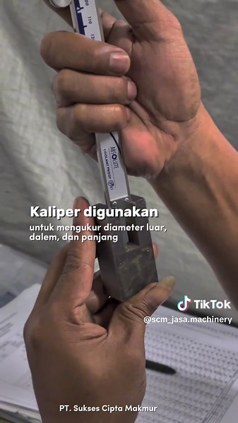 Penggunaan Kaliper dalam Pengukuran Material