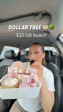 DOLLAR TREE 💵🌳 Gift Basket UNDER $25!!! This is the CUTEST affordable/last minute gift idea!! 💝
