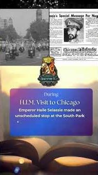 TIMELINE: June 8, 1954, Emperor Haile Selassie I Visits Chicago #rastafari #culture #shorts
