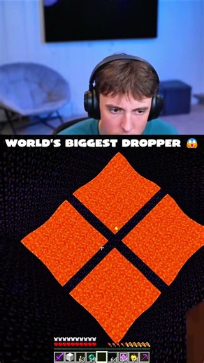 DrDonut couldn't beat the WORLD'S BIGGEST Dropper 😱 #minecraft #shorts