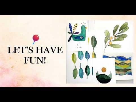 Simple Watercolor Projects for Creative Play (Easy Beginner!)