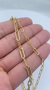 Solid 14K Gold Paperclip Chain Necklace 3.2mm 4.5mm, Trending Gold Necklace, Ladies Gold Necklace, Solid 14K Gold Paperclip Bracelet - Etsy