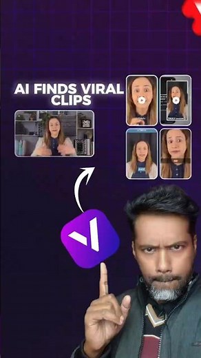 How I Turned ONE Long Video into 10 Viral Shorts Using AI #aivideo #vexub