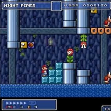 Mario Builder V11-3 - Night pipes