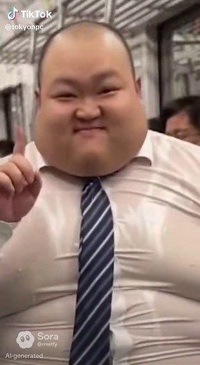 Tokyo Salaryman's Energetic Subway Dance
