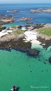 Nowhere better to hang out in warm weather! Sublime swimming & snorkelling today! A fine day in the Hebrides - hope you’re all surviving the heat! | Basking Shark Scotland