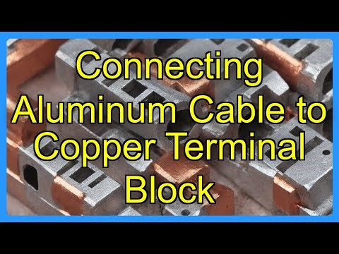 Connecting Aluminum Cable to Copper Terminal Block