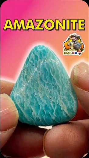 Amazing Amazonite Before & After Cutting & Polishing #rockhounding #gemstone #crystals #gems