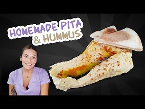 Easy Homemade Pita Bread | How to Make Pita & Hummus at Home