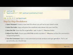 Mastering Batch Files to Change the Directory with Ease