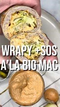 Big Mac Wrap - Homemade Big Mac wraps with ground meat