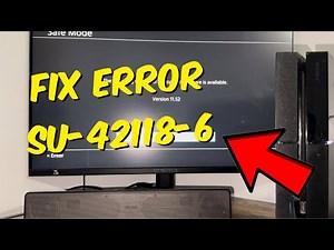 How To Fix PS4 Error Code SU-42118-6 - PS4 Update 11.52 Fix