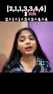 Unique Number I (Every element in the array appears twice except for one )Watch full video