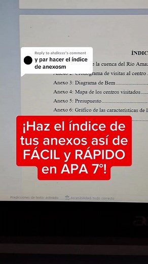 ¡Haz el índice de tus anexos en APA 7 así de FÁCIL y RÁPIDO! 🤩 ✅👉Pregunta por nuestros servicios de tesis: https://bit.ly/37174IT ✅👉Inscríbete en el mejor programa de tesis de Latinoamérica MI TESIS DE DE ÉXITO : https://bit.ly/3Vgp71G ✅👉Libro 7 secretos para hacer una tesis de éxito: https://a.co/d/8plCgww ✅👉Curso online APA para una tesis de éxito: https://bit.ly/3EtLidZ ✅👉Cómo hacer un Proyecto de Tesis de Éxito - Paso a paso: https://bit.ly/3tO73jC #tesis #tesisuniversitaria #anexo #in