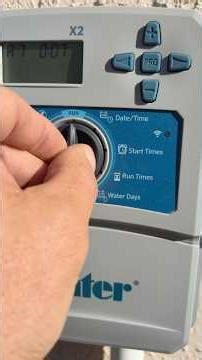 How To Manually Turn on a Sprinkler Zone - Hunter X2