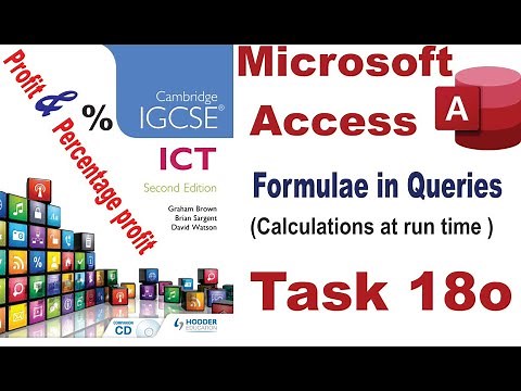 Task 18o IGCSE ICT Hodder Education Microsoft Access DBMS - Run time calculations